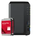 Produktbild: Synology DS223 8TB WD Red Plus NAS-Bundle NAS inkl. 2x 4TB WD Red Plus 3.5 Zoll
