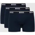Produktbild: BOSS Trunks mit Logo-Bund im 3er-Pack Modell 'Power' in Dunkelblau, Größe S