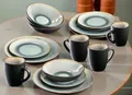 Produktbild: Kombiservice Liane 16- tlg Steinzeug grau Geschirr Kaffeeservice Tafelservice