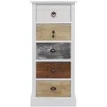 Produktbild: Mobili Rebecca Kommode, Weiß, Holz, Rechteckig, 27x84x37 cm, Wohnzimmer, Kommoden & Sideboards, Kommoden