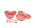Produktbild: Disney Minnie Mouse Kinderbesteck Kindergeschirr-Set 4-teilig – Teller, Schale & Besteck in Geschenkbox (4-tlg)