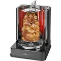 Produktbild: Clatronic® Döner-Vertikal-Multigrill | Perfekt für Gyros, Kebab & mehr | Fettfreies Grillen zuhause | Inkl. Drehspieß & 6 Fleischspieße | DVG ... - Schwarz