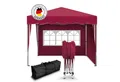 Produktbild: Kronenburg Faltpavillon 3x3 m wasserdicht - Gartenpavillon, Partyzelt stabil, UV-Schutz 50+, mit 2 Seitenteilen, Wetterfester Schutz, Leichter Aufbau, Inklusive Tragetasche & Zubehör