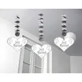 Produktbild: GW6927 Just Married Hochzeit Hängedeko Herzen 3 Stück Neu & OVP