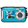 Produktbild: AGFA Photo Realishot WP8000 - wasserdichte Digitalkamera, 24 MP, Full HD Video, Doppelt-LCD-Bildschirm, 16-facher Digitalzoom, Digitale Bildstabilisierung, Lithium-Batterie - Blau