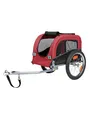 Produktbild: Trixie Bicycle trailer S: 53 × 60 × 60/117 cm black/red