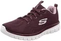 Produktbild: Skechers Damen Graceful Get Connected Sneaker, Wine Mesh/Lavender Trim, 36 EU