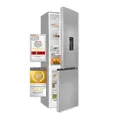 Produktbild: Exquisit Kühl-Gefrierkombination KGC320-95-E-WS-040C inoxlook | 313 l Nutzinhalt | Kühlgefrierkombination freistehend mit Wasserspender | Alarm | 4 Sterne gefrieren