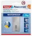 Produktbild: Tesa ® Powerstrips® Selbstklebehaken Edelstahl  b.2kg Wandhaken Klebehaken 59779