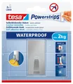Produktbild: Powerstrips Haken Waterproof L Metall eckig - selbstklebender Wandhaken für K...