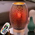 Produktbild: Luxus RGB LED Tisch Lampe Schlaf Zimmer Dekor Lese Leuchte Gold FERNBEDIENUNG