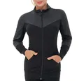 Produktbild: Damen Laufjacke Sportjacke Langarm Trainingsjacke Sweatjacke mit Tasche Für Y...