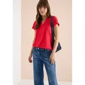 Produktbild: CECIL T-Shirt mit elastischem Bund rot XXL (46)