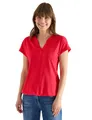 Produktbild: Cecil Shirt mit Split Neck im Tunika-Look Glazed Apple red XXL
