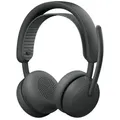 Produktbild: Logitech Zone Wireless 2 ES for Business Kopfhörer Kabellos Kopfband Business/Everyday USB Typ-C Bluetooth Graphit