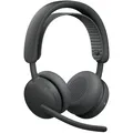 Produktbild: Logitech Zone Wireless 2 ES for Business Grafit, Kabelloses USB-Headset mit adaptiver Hybrid-ANC, Mikrofon mit Geräuschunterdrückung, inkl. Empfänger, Microsoft Teams zertifiziert