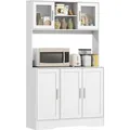 Produktbild: HOMCOM Küchenschrank Spanplatte MDF 108L x 35B x 180H cm Weiß