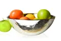 Produktbild: Sendez Elegante Gold/Silber Schale 25 cm – galvanisierte Salatschale, Obstschale, Snackschale, dekoratives Highlight für Tisch & Zuhause, 3 Liter