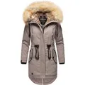 Produktbild: Navahoo Damen Winterjacke Bombi – Premium Kollektion mit Abnehmbarem Kunstfellkragen