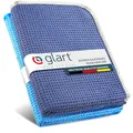 Produktbild: Glart 47TB 2er Set Auto Microfasertuch Trockentücher für Autopflege, Autolack, Motorrad, Küche, Geschirr - Mikrofasertuch Waffel Trockentuch - 70x40 cm blau, Mikrofasertücher auch für Fensterputzer