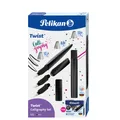 Produktbild: Pelikan 300010124 Pelikan Twist® Calligraphy Set Patronenfüller schwarz 1,1mm, 1