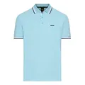 Produktbild: BOSS GREEN Poloshirt Paddy mit kontrastfarbenen Streifen am Kragen blau L (50)