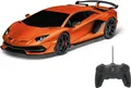 Produktbild: Jamara Lamborghini Aventador SVJ 1:24 orange 27 MHz - Sportwagen - Elektromotor - 1:24 - Betriebsbereit (RTR) - Orange - Junge (405186)