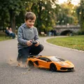 Produktbild: Lamborghini Aventador SVJ RC Auto 1:24 orange 2,4GHz ferngesteuert Modell