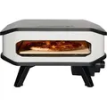 Produktbild: Cozze® Pizzaofen 13 elektrisch, inkl. Pizzastein / Hitzeschild, Backtemperatur bis 450°C, Grillfläche 34 x 34 cm, Gerätemaße 29 x 53 x 53 cm, ... - Dunkelgrau/Weiß