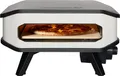 Produktbild: Cozze® Pizzaofen 13 elektrisch, inkl. Pizzastein / Hitzeschild, Backtemperatur bis 450°C, Grillfläche 34 x 34 cm, Gerätemaße 29 x 53 x 53 cm, 2200 W, 230 V, Stahl / Cordierit, weiß / anthrazit