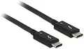 Produktbild: DeLock 84846 Kabel Thunderbolt 3 USB-C auf USB-C Stecker 1,5m schwarz