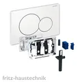 Produktbild: Geberit Betätigungsplatte Sigma 01 weiß + Einwurfschacht Reinigungstabs DuoFresh