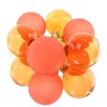 Produktbild: Christbaumkugeln Warmes Orange 3 x transparent & 3 x matt Ø 6 cm aus Glas - 6er