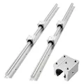 Produktbild: VEVOR Linearführungen SBR25 2er-Pack 1200mm Linearschienen 4 Stk. Gleitblöcke
