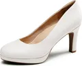 Produktbild: Dream Pairs Damen Pumps Anzugschuhe Klassische High Heels für Damen mit Plateau für Business und Arbeit,Size 40,Weiss-Pu,SDPU2365W