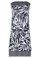 Produktbild: Betty Barclay Damen Jerseykleid ohne Arm 38, Dunkelblau/Weiß