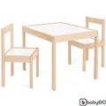 Produktbild: BabyGo Sitzgruppe Kindersitzgruppe Tischsitzgruppe Kinder Holz Natur