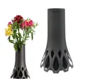 Produktbild: GarPet Bodenvase Grabvase Roseta mit Sockel Gewicht Friedhof Vase Grabschmuck