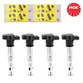 Produktbild: 4X NGK U5015 ZÜNDSPULE ZÜNDMODUL FÜR AUDI A4 A3 VW GOLF POLO PASSAT SKODA SEAT