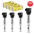 Produktbild: 4X NGK U5015 ZÜNDSPULE ZÜNDMODUL FÜR VW GOLF POLO PASSAT AUDI A4 A3 SKODA SEAT