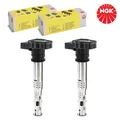 Produktbild: 2X NGK U5015 ZÜNDSPULE ZÜNDMODUL FÜR VW GOLF POLO PASSAT AUDI A4 A3 SEAT SKODA