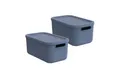 Produktbild: ROTHO Aufbewahrungsbox Albula Light 2er-Set Kiste 12l mit Deckel (Aufbewahrungsboxenset, 2er-Set)