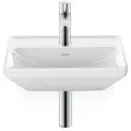 Produktbild: Duravit D-Neo Handwaschbecken 0738450041 45x33,5cm, ohne Überlauf, Hahnlochbank, 1 Hahnloch, durchgestochen