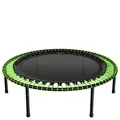 Produktbild: bellicon Fitness Trampolin 125cm (Grün) |Praktische Klappbeine & Seilring-Federung bis 120kg (Stark) | Dreiteiliger Rahmen | Made in Germany
