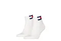 Produktbild: Tommy Hilfiger Kurzsocken TH UNI TJ QUARTER 2P FLAG (2 Paar) Verstärkte Ferse und Spitze für zusätzliche Strapazierfähigkeit