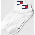 Produktbild: Tommy Hilfiger Sneakersocken mit Logo-Print im 2er-Pack in Weiss, Größe 39/42