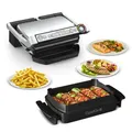 Produktbild: Tefal OptiGrill Kontaktgrill mit Backschale und 6 Programmen für vielseitige Zub