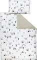Produktbild: TupTam Kinder Bettwäsche Gemustert 2-Teilig Wendebettwäsche, Farbe: Traktoren / Regenbögen / Beige / Punkte, Größe: 135x100 cm