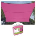 Produktbild: Perel Sonnensegel, wasserabweisend, 3.6 x 3.6 m, 160 g/m2, Polyester, Quadrat, Fuchsia