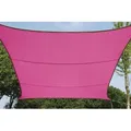 Produktbild: Perel - Sonnensegel Quadratisch Pink 3,6 x 3,6m - Sonnenschutz für Terrasse & Balkon